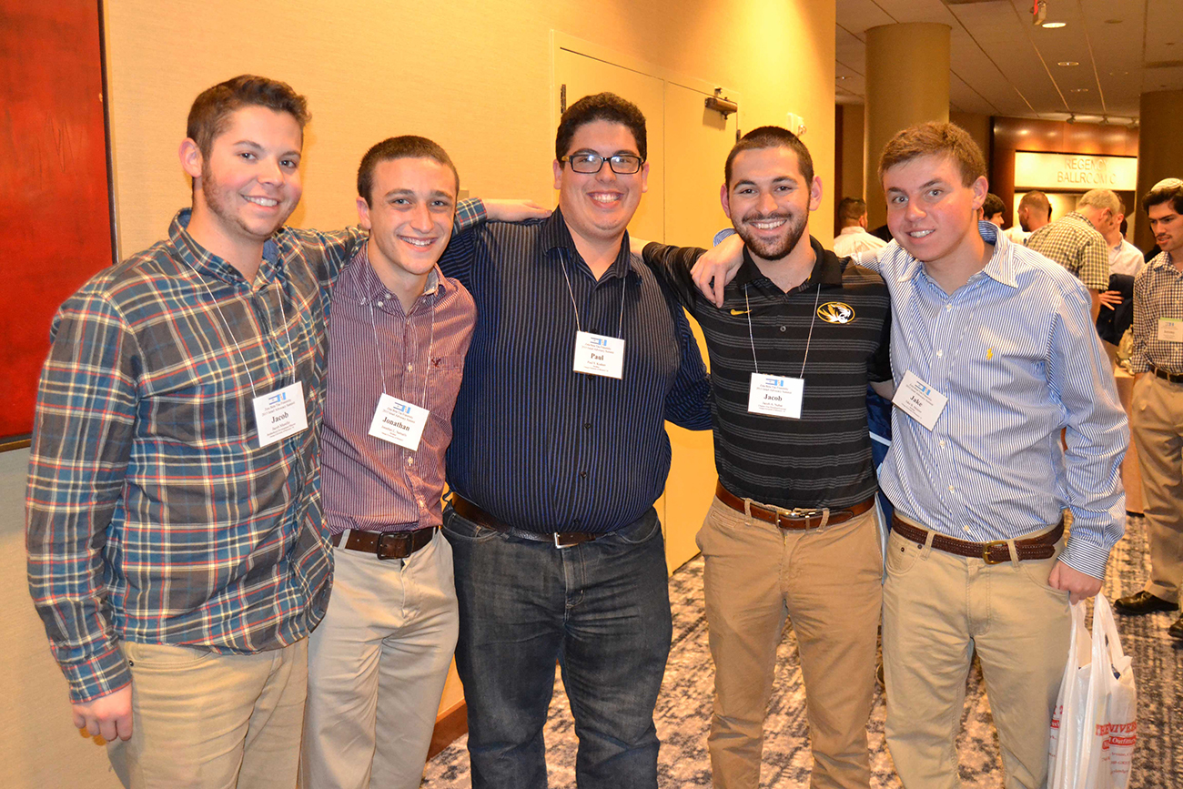 A group of brothers form the Omega Colony at the University of Missouri attended the 2015 Israel Advocacy Summit with assistance from chapter funds. The summit helps ZBT brothers gain personal leadership skills that help them to become outstanding Israel advocates and leaders on campus.